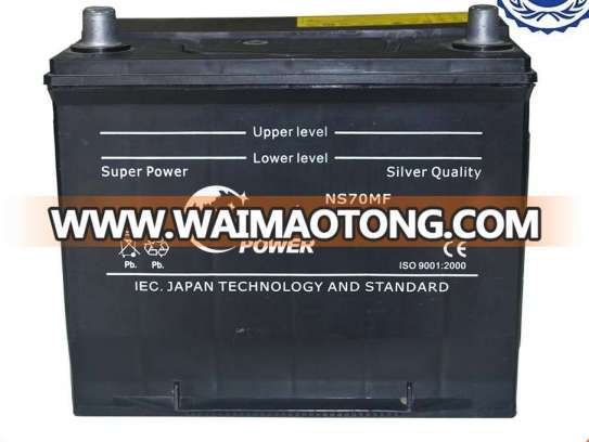 Auto Start Emergency Battery 12V 65ah Maintenance Free Car Battery