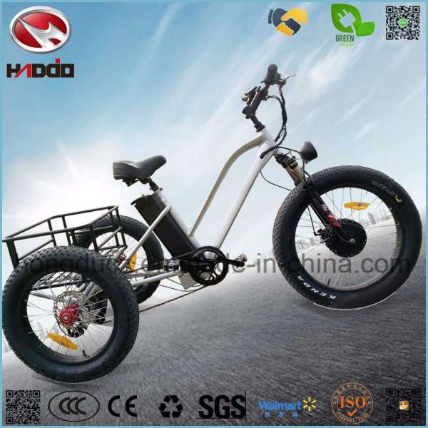 Wholesale 500W Electric Bike Battery Fat Tire Tricycle with Pedal